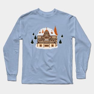 Villa Cassel Swiss Castle pixel art Long Sleeve T-Shirt